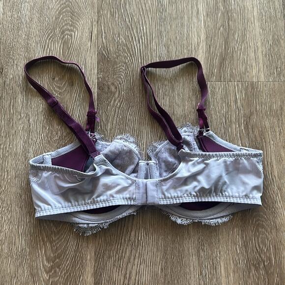 Victoria's Secret Dream Angels Light Purple Lace Push Up Without Padding Bra 36C - Picture 3 of 4